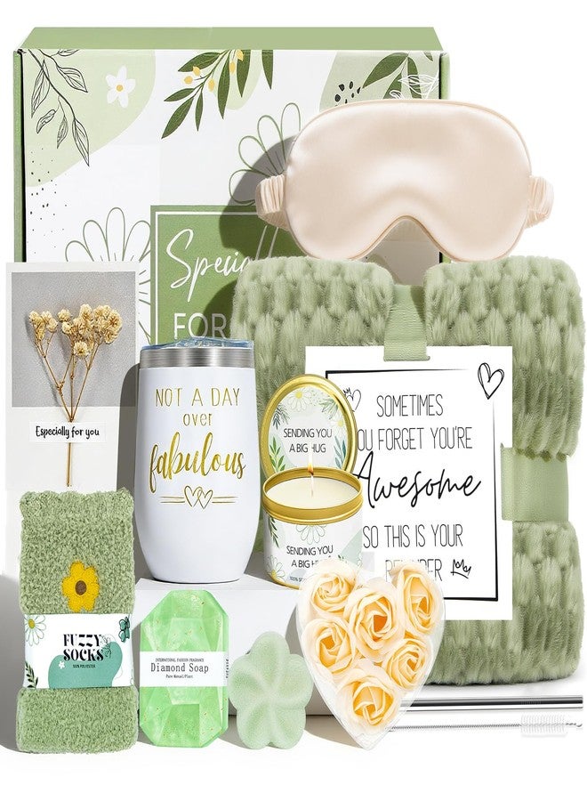 RidaaFri Birthday Gifts for Women, Self Care Gift Get Well Soon Gifts Basket for Women, Flower Relaxing Spa Gift Basket Bath Set,Unique Luxury Self Care Box Gift for Mom Her Wife Sister Girlfriend, Girl Friend - Image 1